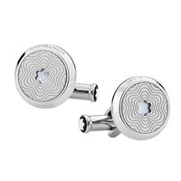 Gemelli Montblanc Uomo Star Steel Collection in Acciaio Madreperla 123808 - 123808